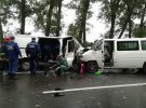 Поблизу села Рідкодуб, що на Харківщині потрапили в аварію два мікроавтобуси. 