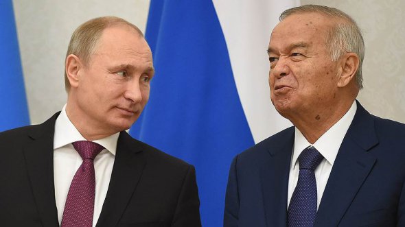 Путин и Каримов, 2014 год