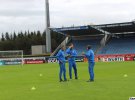 Сборная Украины провела тренировку перед матчем в Исландии