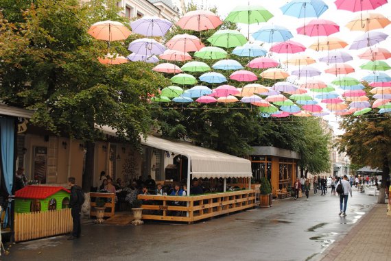 Переходная улица в центре Кропивницкого