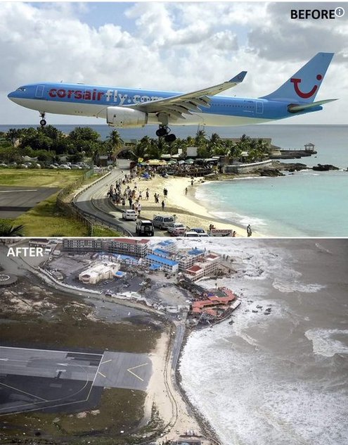 Ураган "Ірма" зруйнував аеропорт Принцеси Юліани