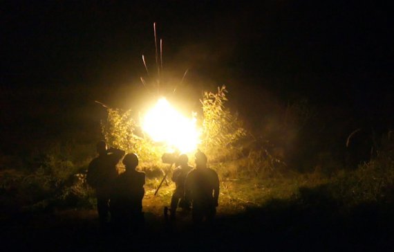 Военные совершенствовали навыки ведения огня в светлое время суток и ночью