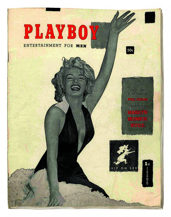 Перший журнал Playboy вийшов 1 грудня 1953 року з американською акторкою і співачкою Мерилін Монро на обкладинці