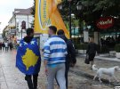 Фанаты сборной Украины провели фан-марш в Шкодере