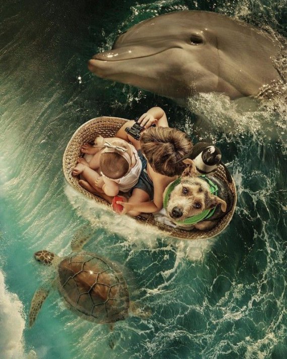 Фантастичні знімки про дітей і тварин