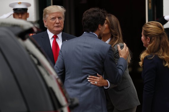 Меланія та Дональд Трамп зустрілись з родиною Трюдо