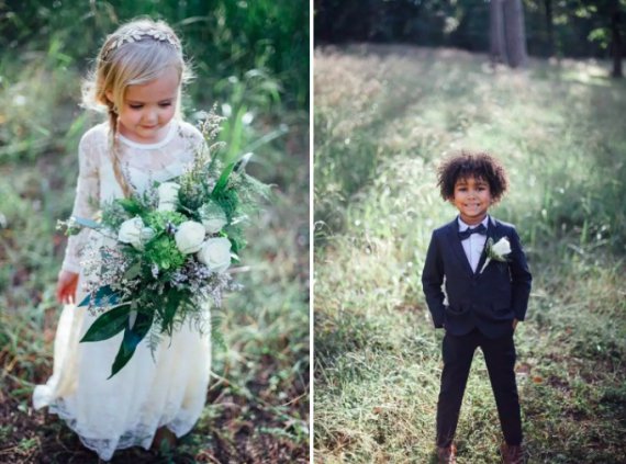 "Весільна" фотосесія для дітей