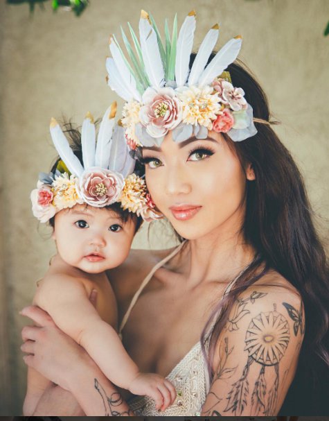 Самые стильные Instagram: Мишель с дочкой