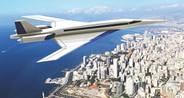 Сверхзвуковой самолет S-512 будет летать со скоростью 2160 км /ч