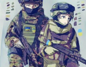 Японська художниця Нацуме зобразила жінку-бійця полку ”Азов” у стилі коміксів манґа
