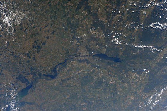 Вид Киевщины и Киева из космоса