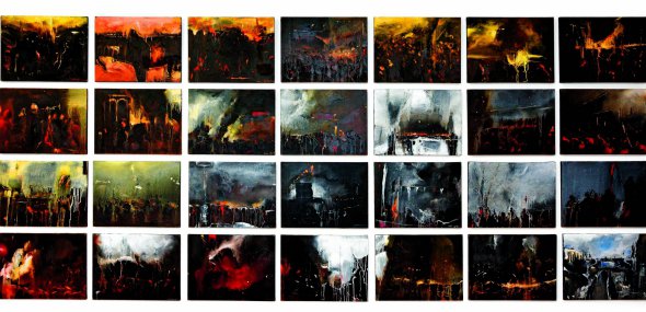 Серію з 28 картин "Стіна" київський художник Матвій Вайсберг присвятив Революції гідності. Останнє полотно створив 8 березня 2014 року. "Стіну" виставляли у США, Німеччині, Грузії, Чехії, польському Сеймі