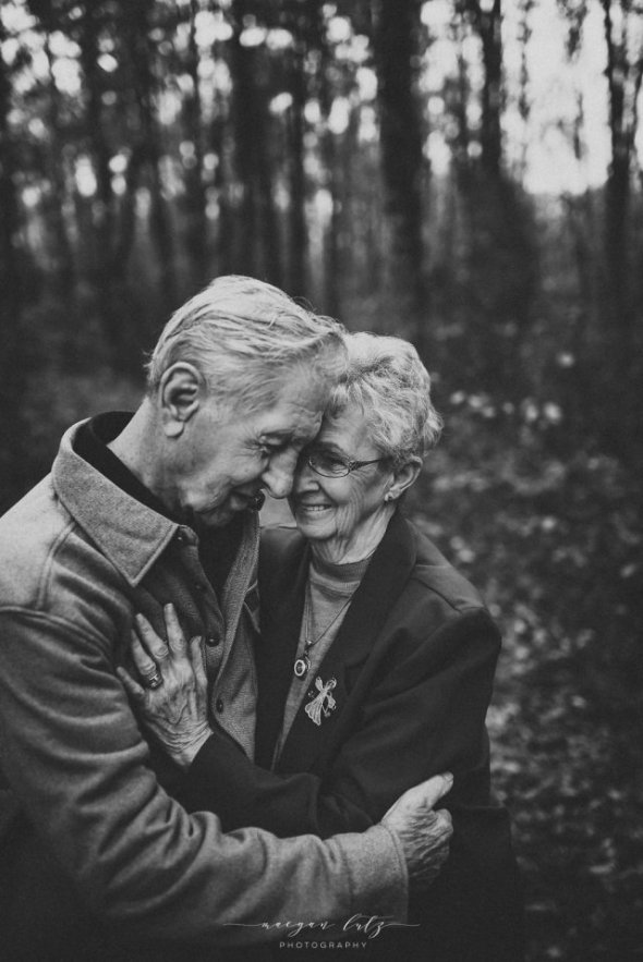 Фото влюбленных после 68 лет вместе