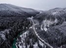 Перший сніг в українських Карпатах