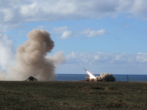 Пуски ракет на Херсонщині