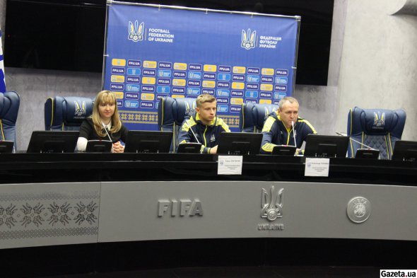 Пресс-конференция Александра Головко и Павла Лукъянчука перед матчами против Англии и Шотландии
