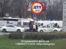В Киеве в результате аварии перевернулся Mercedes Sprinter