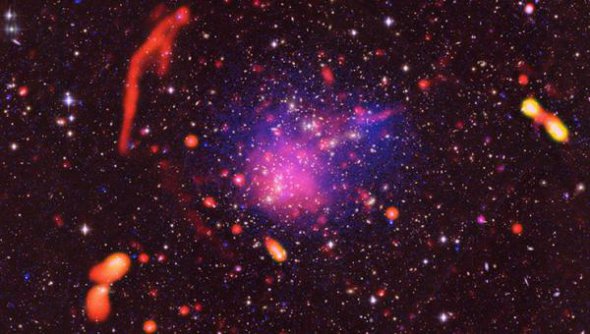 Столкновение сотен галактик