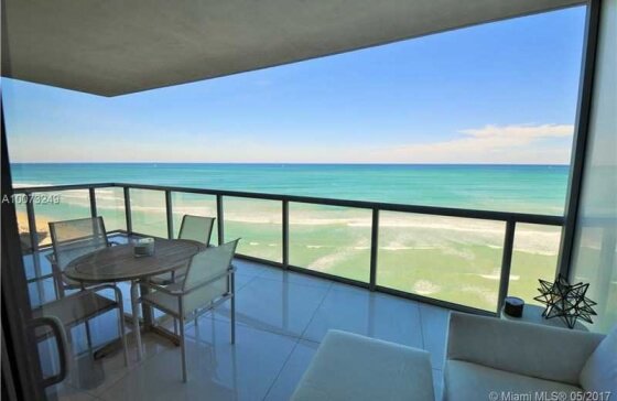 За $ 5500 вы живете в однобедрумной, но крутой квартире на первой линии в 50 метрах от океана. Фото miamiresidence.com