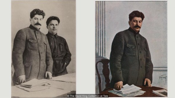 До 1949 року лише одна особа залишилася поряд із Сталіним (Кредит: колекція Девіда Кінга в Тейт)