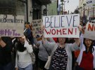 Сотни женщин разного возраста, детей и мужчин пришли на акцию против сексуального насилия