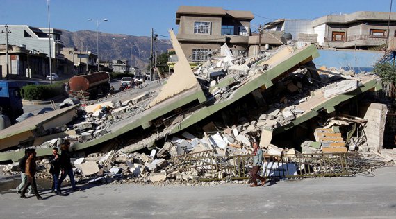 Город Дарбандихан после землетрясения, Ирак, 13 ноября 2017