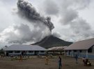 Извержение вулкана Синабунг в Индонезии, 13 ноября 2017