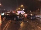 В понедельник вечером, 13 ноября, в Киеве произошла автомобильная авария