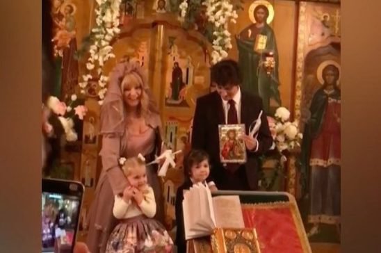 Російська співачка Алла Пугачова обвінчалася зі своїм чоловіком, коміком і телеведучим Максимом Галкіним. Фото: Instagram