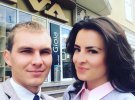 Оксана Берченко та Олександр Євтеєв познайомилися в університеті. Одружилися влітку цього року