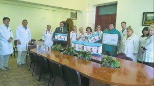 Вручення благодійної допомоги в комунальній міській дитячій клінічній лікарні Львова
