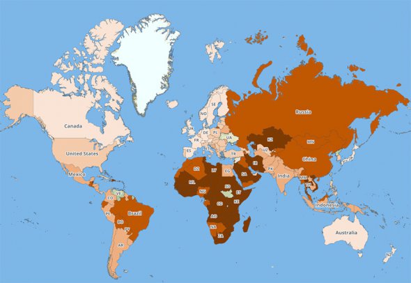 Самые высокие показатели по безопасности на дороге у Японии, Канады, Израиля, Саудовской Аравии, Кипра, Узбекистана и стран Европы. Украину не обозначили.