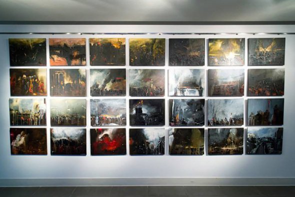 серия картин "Стена", посвящена Революции Достоинства