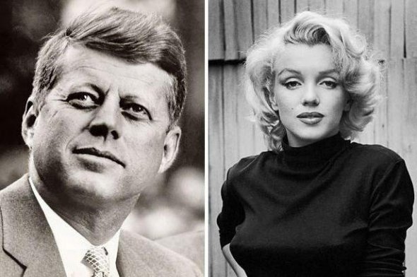 По слухам, у Джона Кеннеди была интимная связь с Мэрилин Монро