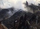 На Київщині повністю вигоріли два багатоквартирних будинки