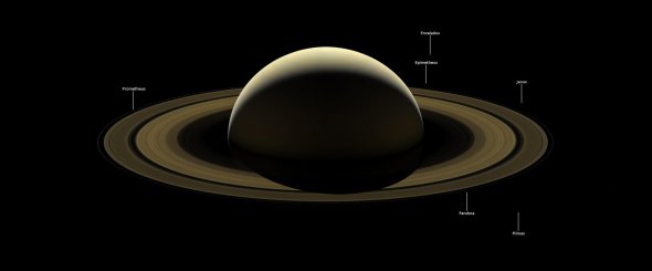 Финальное изображение Сатурна от Cassini