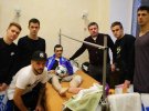 "Динамо" провідало поранених бійців АТО у столичному Госпіталі