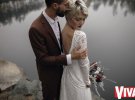 День свадьбы молодожены отпраздновали втроем с фотографом. Отправились за город - в каньон и дом рыбака на острове посреди озера Житомирской области.
