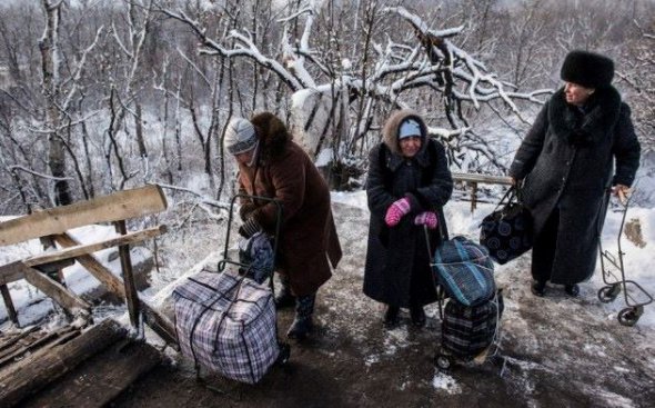 Аварійний міст в Станиці Луганській. 