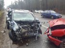 На Гостомельском шоссе вблизи Киева произошло ДТП при участии пяти автомобилей