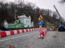 Через ремонтні роботи на Володимирському узвозі рух транспорту перекриють