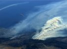 Фото со спутника Terra. Пожар выжег более 200 кв.км в округе Вентура