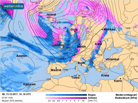 Погода на 13.12.2017