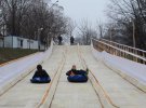 На территории парка Певческое поле открылся зимний фестиваль "Ледниковый период"