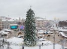 Главная елка Украины на Софиевской площади в центре Киева