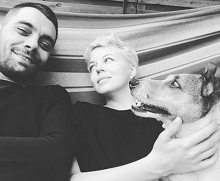 Ната Жижченко з чоловіком і своїм собокою Піфом