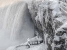 Ніагарський водоспад частково замерз