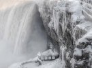 Ниагарский водопад частично замерз