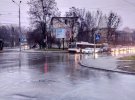 В Киеве образовались заторы в результате остановки троллейбусов