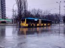 У Києві утворилися затори в результаті зупинки тролейбусів